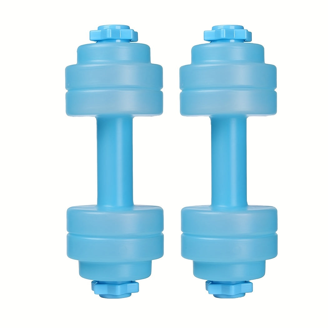2pcs Adjustable Self-Feeding Water-Filled Dumbbells - Material, Multi-Functional Portable Barbell for Outdoor Fitness, Yoga, and Strength Training, Home Gym Equipment|Squattable Design|Durable Construction, Dumbbell Bars