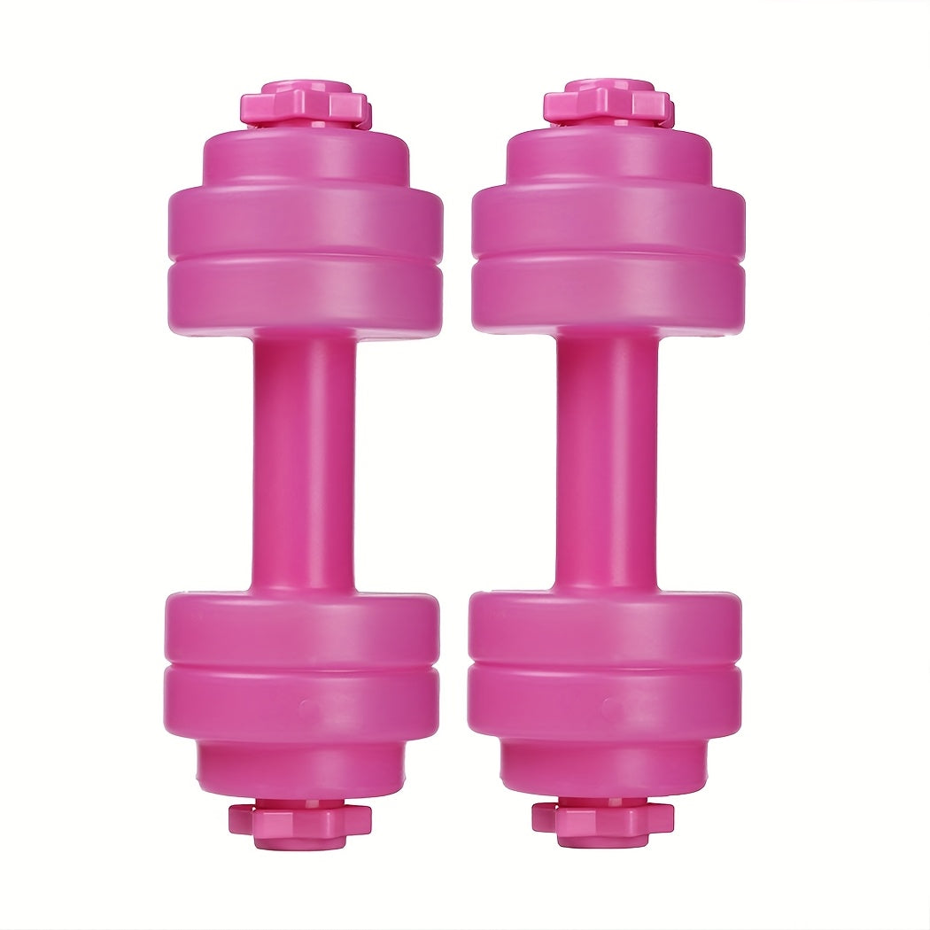2pcs Adjustable Self-Feeding Water-Filled Dumbbells - Material, Multi-Functional Portable Barbell for Outdoor Fitness, Yoga, and Strength Training, Home Gym Equipment|Squattable Design|Durable Construction, Dumbbell Bars