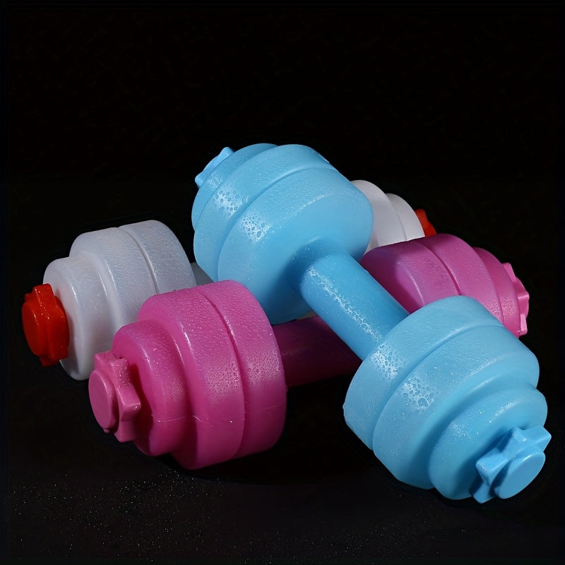 2pcs Adjustable Self-Feeding Water-Filled Dumbbells - Material, Multi-Functional Portable Barbell for Outdoor Fitness, Yoga, and Strength Training, Home Gym Equipment|Squattable Design|Durable Construction, Dumbbell Bars