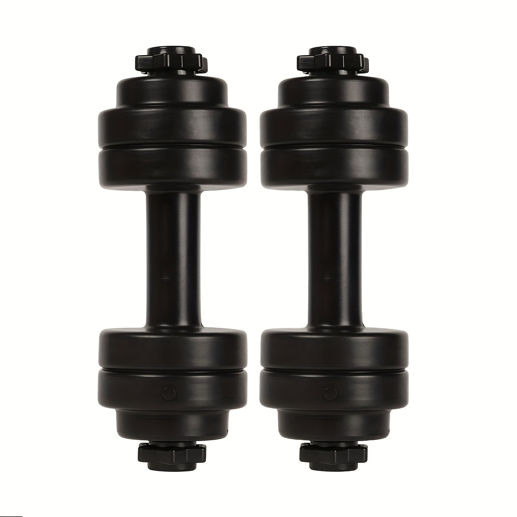 2pcs Adjustable Self-Feeding Water-Filled Dumbbells - Material, Multi-Functional Portable Barbell for Outdoor Fitness, Yoga, and Strength Training, Home Gym Equipment|Squattable Design|Durable Construction, Dumbbell Bars