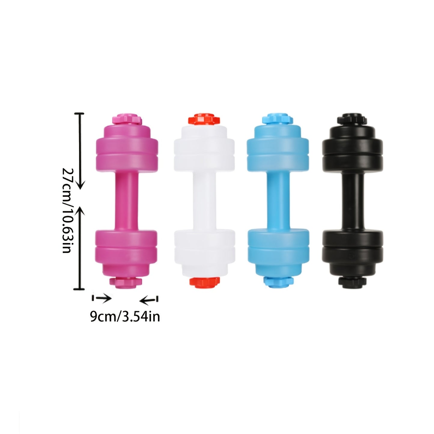 2pcs Adjustable Self-Feeding Water-Filled Dumbbells - Material, Multi-Functional Portable Barbell for Outdoor Fitness, Yoga, and Strength Training, Home Gym Equipment|Squattable Design|Durable Construction, Dumbbell Bars